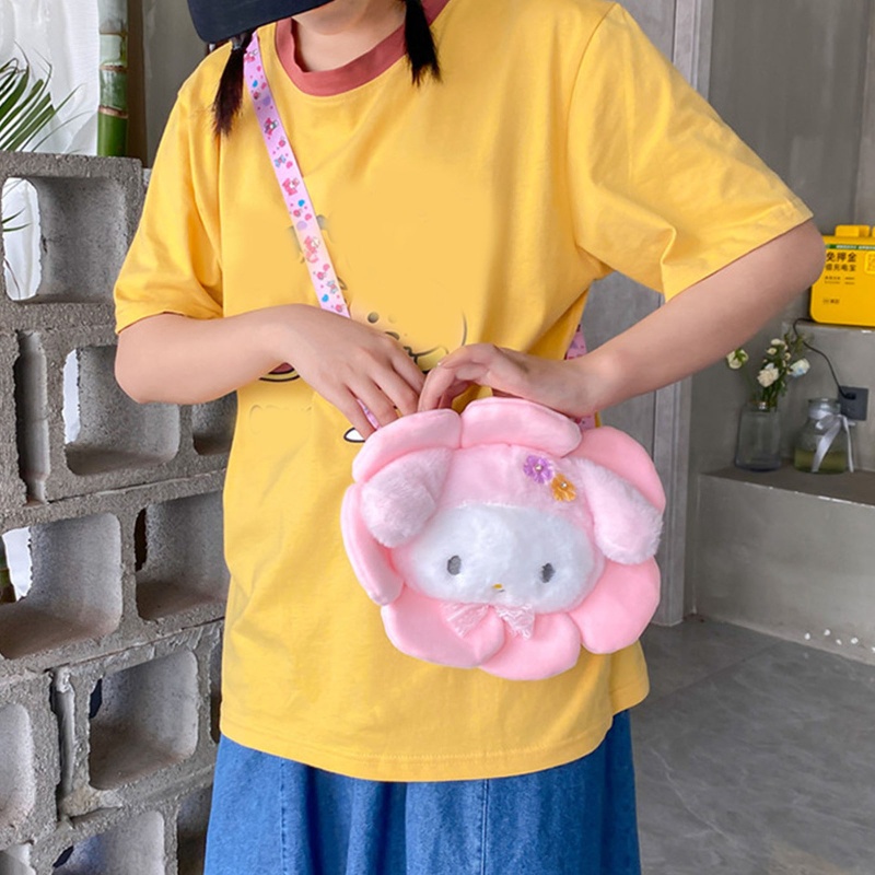 Túi Đeo Chéo Vai Hình Bông Hoa Xinh Xắn Dành Cho Nữ