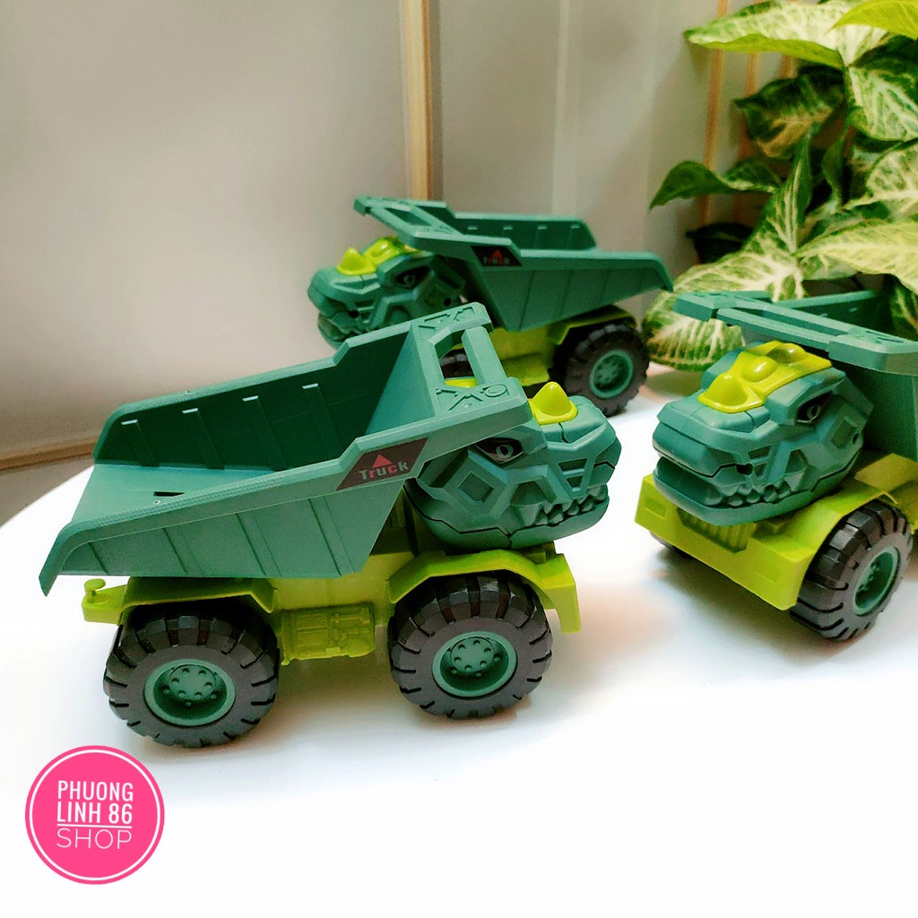 Bộ đồ chơi mô hình ôtô các loại xe xây dựng BBS máy xúc xe tải cần cẩu XE BEN cho bé thoả sức sáng tạo D21