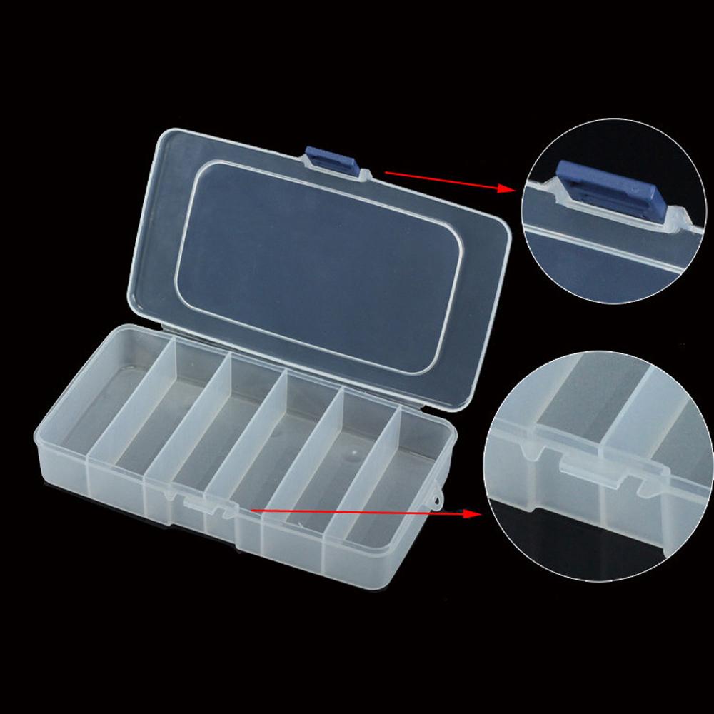 Hộp Vuông Trong Suốt Đựng Hạt / Trang Sức / Mồi Câu Cá Tiện Dụng
