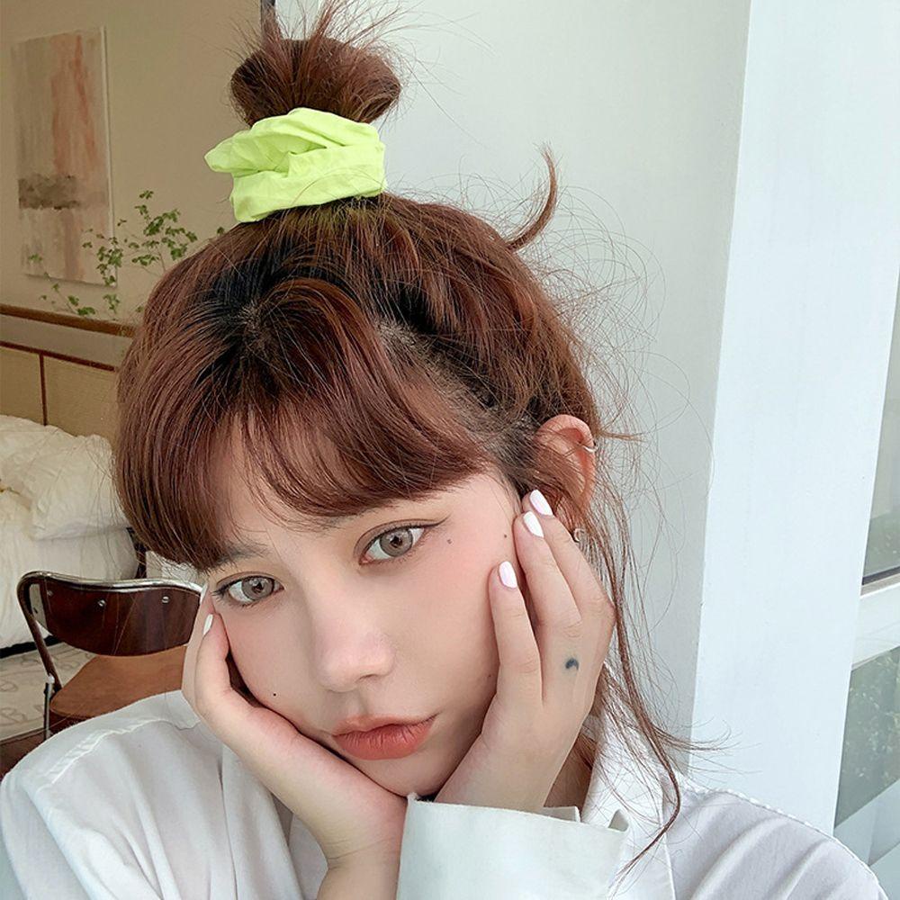 Dây Buộc Tóc Màu Kẹo Ngọt Phong Cách Hàn Quốc Thanh Lịch Cho Nữ Giá Đỡ