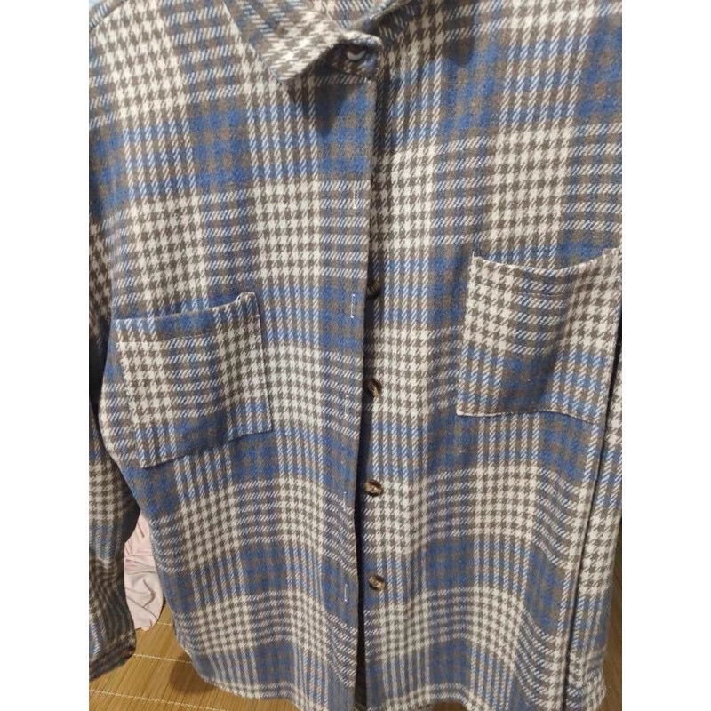 Áo sơ mi caro dáng dài