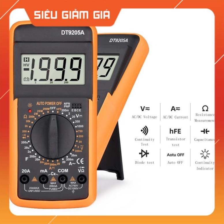Đồng hồ đo điện vạn năng DT 9205A chính hãng