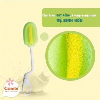 Cọ bình ComBi hàng Nhật Bản [tặng kèm cọ núm]