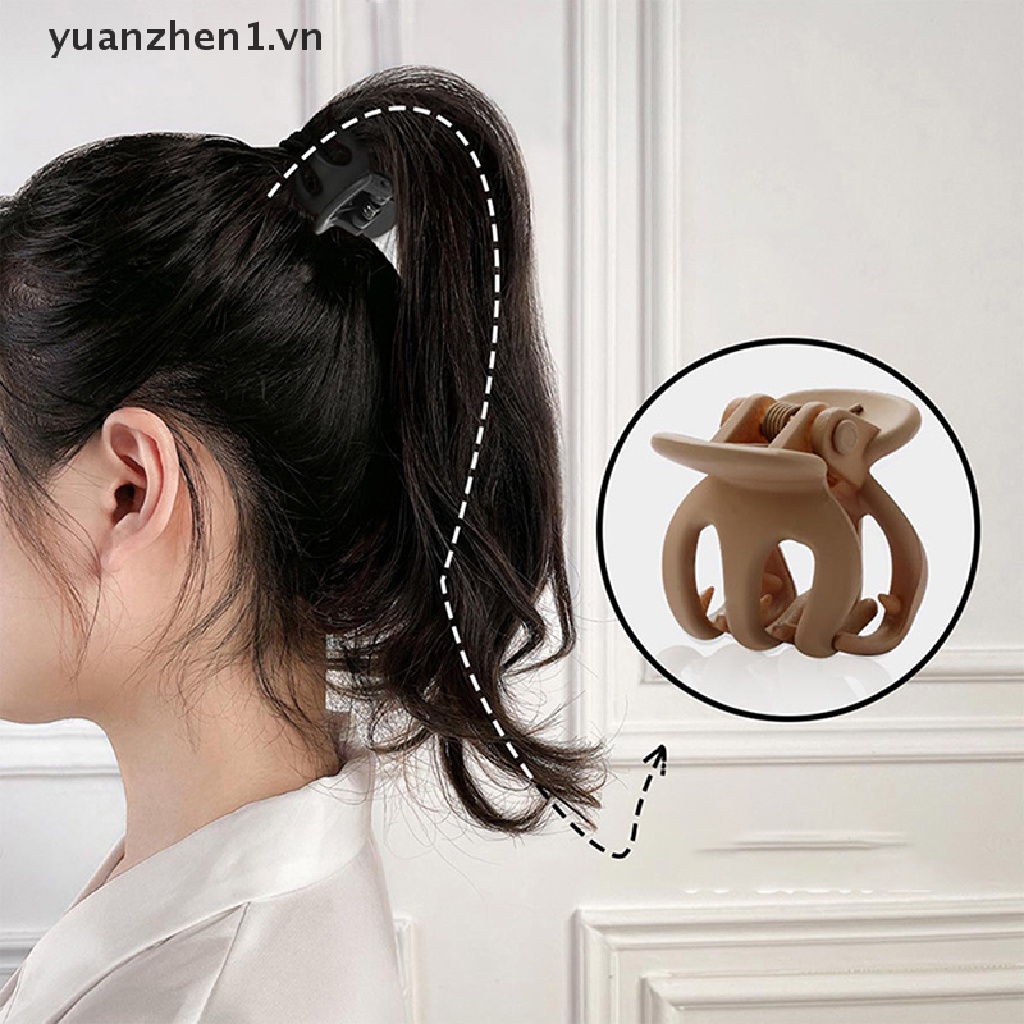 Bộ 4 Kẹp Tóc Nhựa Mini Xinh Xắn Cho Bé Gái