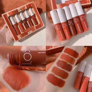 Set son kem kiss beauty lipgloss mẫu mới
