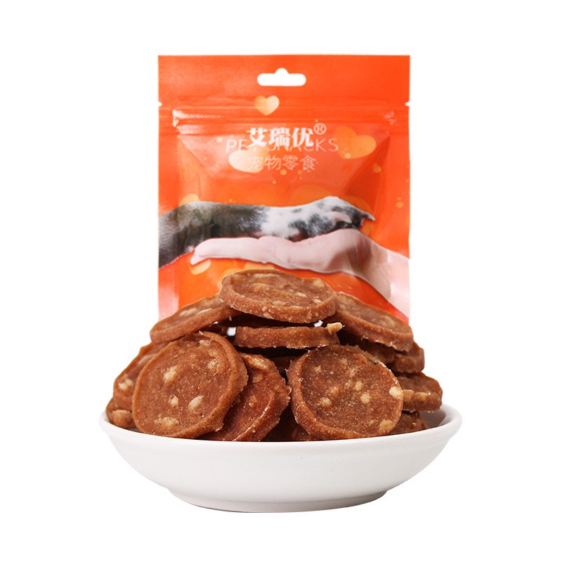 Bánh thưởng cho chó Ariu 100g/túi - Thanh thịt sấy khô (nhiều vị)