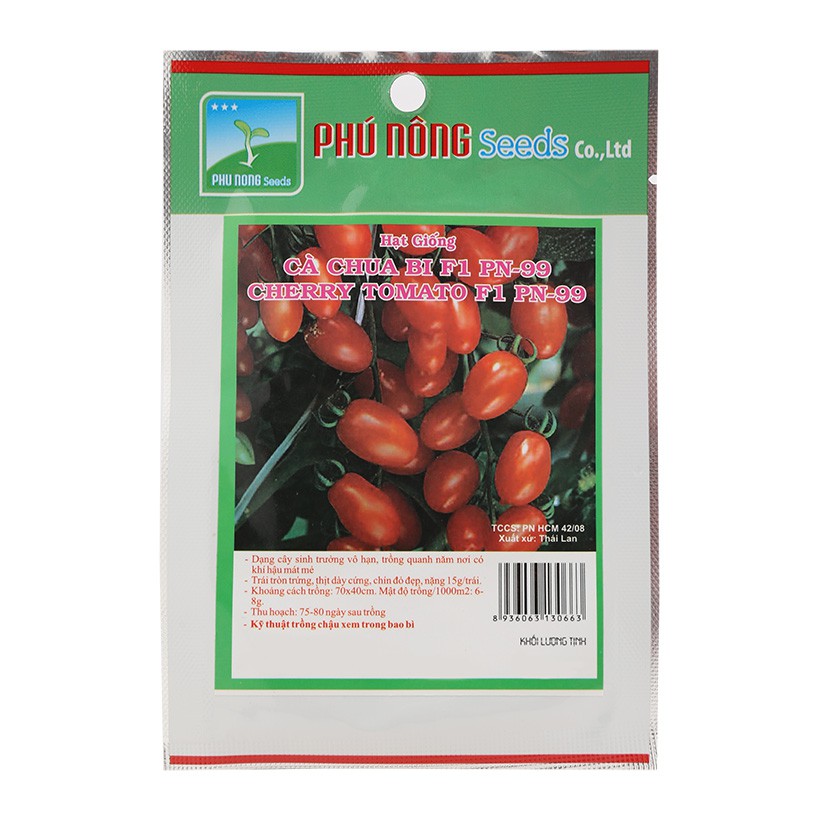 Hạt Giống Cà Chua Bi F1 PN-99 Phú Nông - Gói 0.1g