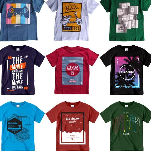 Áo Thun Tay Ngắn In Họa Tiết Độc Đáo 65'' Cho Nam Nữ 9 10 12 Tuổi