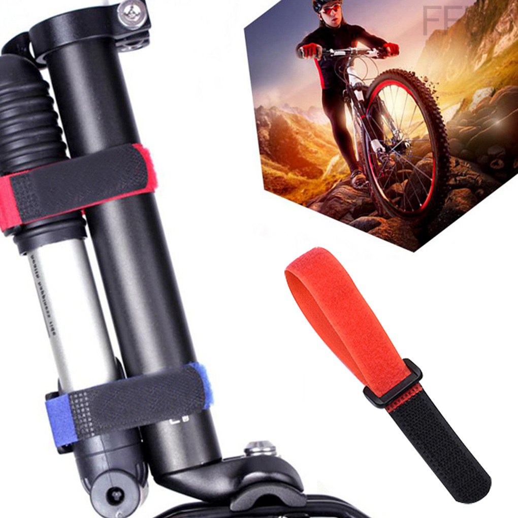 5 Dây đai buộc cố định bình bơm hơi trên khung xe đạp bằng nylon chắc chắn