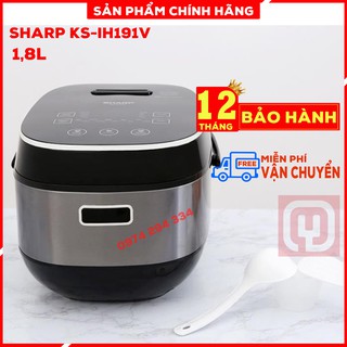 Nồi cơm điện cao tần cao cấp sharp ks-ih191v hàng chính hãng, bảo hành toàn quốc 12 tháng.