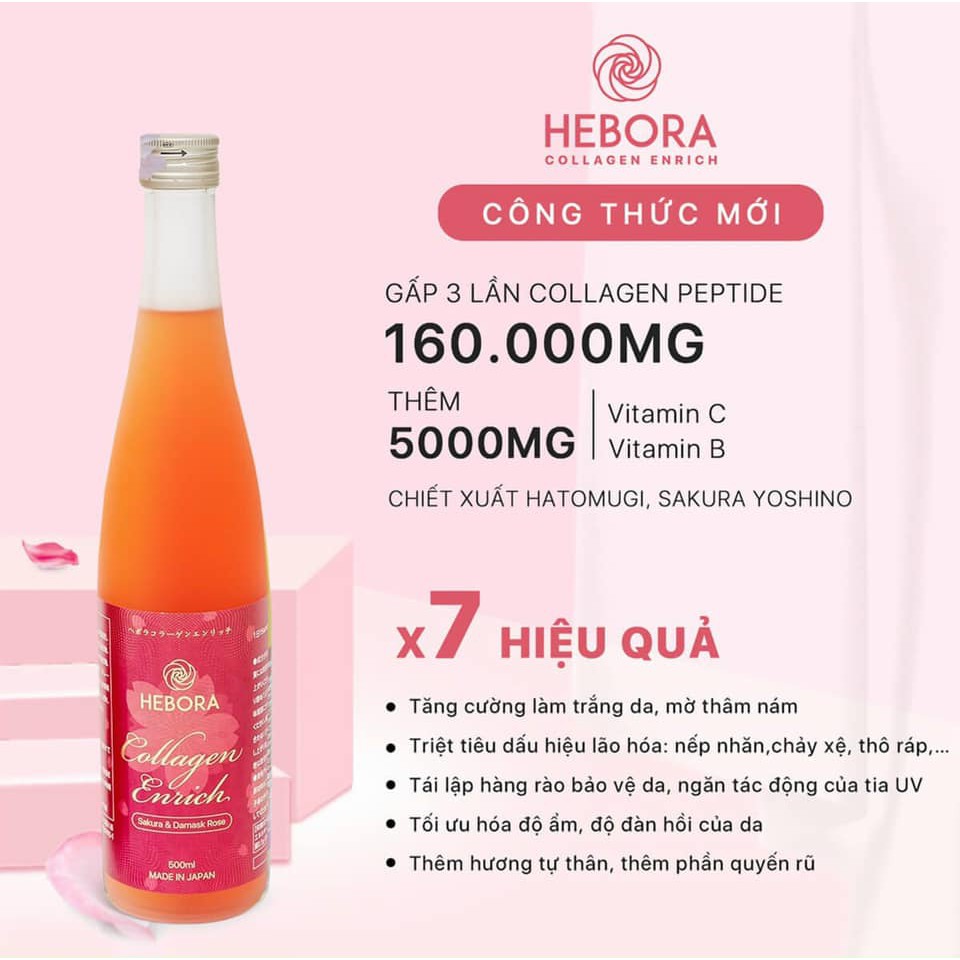 Collagen Hebora Erich Thủy phân 3in1- Dưỡng da trắng Mịn Tái Tạo Phục Hồi Làn Da Hư Tổn [ Chính Hãng] | BigBuy360 - bigbuy360.vn