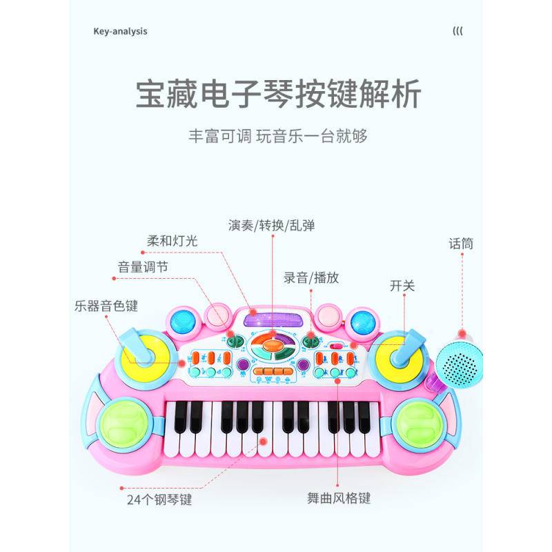 Đàn Piano Điện Tử YIMI YIMI YIMI Cho Bé Mới Bắt Đầu Chơi Từ 3-6 Tuổi 2 Tuổi