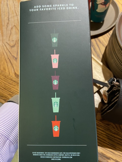 Ly nhựa Starbuck Noel Reusable lấp lánh 2020