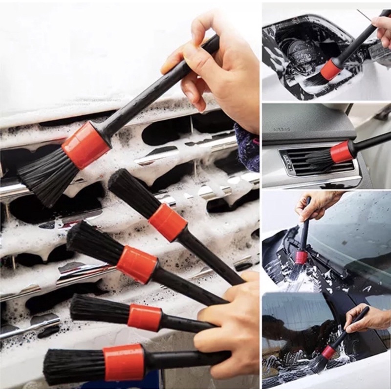 Bộ 5 Cọ Vệ Sinh Rửa Xe Chi Tiết / Cọ Rửa Xe Chi Tiết / Cọ Bút Rửa Xe Máy, Ô tô