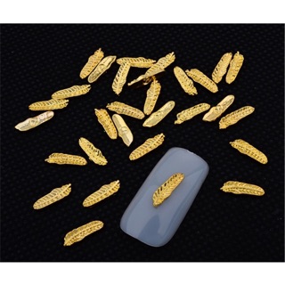 Charm hình lá gắn móng nail set 10 viên