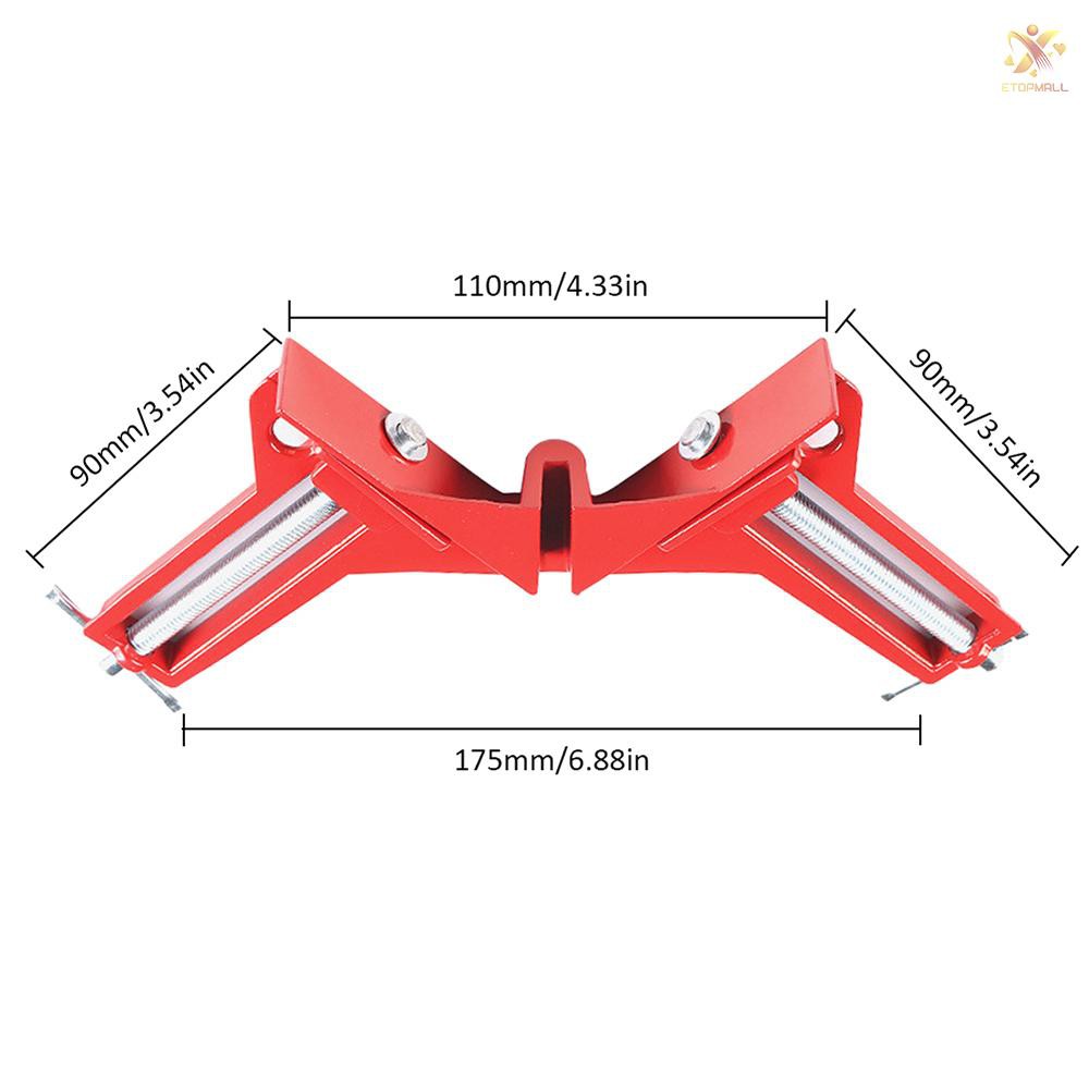 E&amp;T reinforcement 90° right angle clip DIY glass fish tank fast fixed clip picture frame clip woodwo