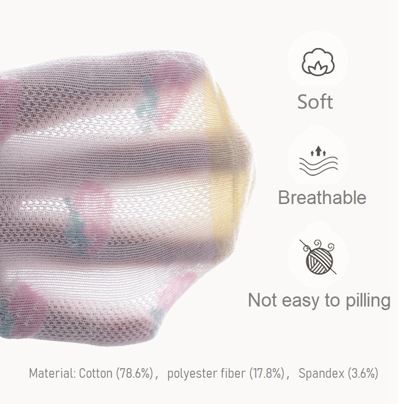 Set 5 Đôi Vớ Cotton Họa Tiết Trái Cây Hoạt Hình Cho Bé Từ 1-12 Tuổi