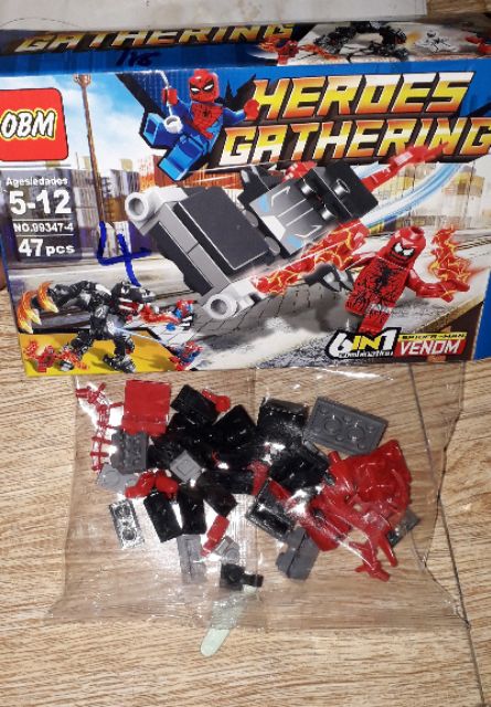 là Lắp ráp 1 hộp LegoHeroes 99347 có nhiều chi tiết bằng nhựa ABS
