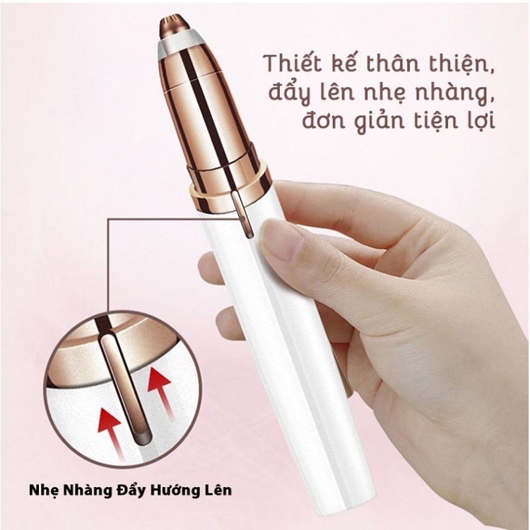 Bút Tỉa Lông Mày Mini Cao Cấp, Dụng Cụ Tẩy Lông Mày Mini Cao Cấp Tự Động - Thẩm Mỹ Cho Phái Đẹp - Bảo Hành 12 Tháng