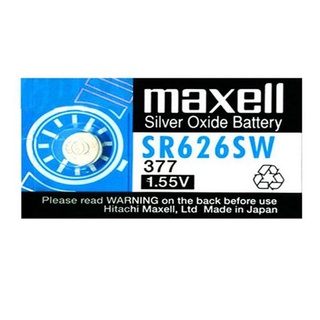 Pin đồng hồ SR626SW/377 MAXELL Silver Oxide 1.55V Vỉ 1 viên
