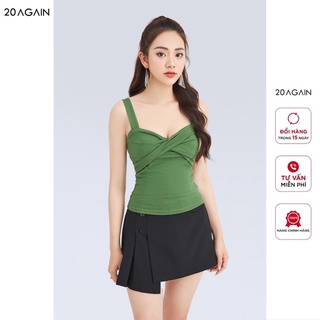 Áo 2 dây bản to xoắn nơ ngực 20AGAIN, thiết kế sexy, hiện đại ATA1130