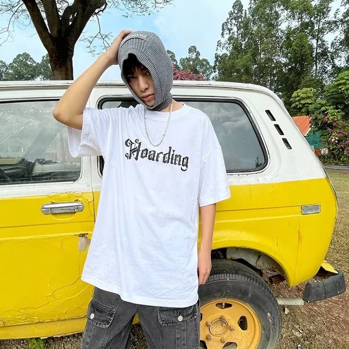 Thun Nam Cao Cấp Áo Thun Nam Tay Ngắn In Hình Thời Trang Hàn Quốc Thun Form Rộng Unisex Phông Cotton In Chữ Phông Nam Chất