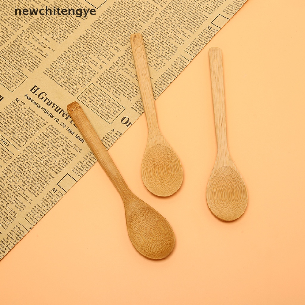 Muỗng Tre Tròn Múc Canh / Cà Phê / Muối Tiện Dụng Cho Nhà Bếp