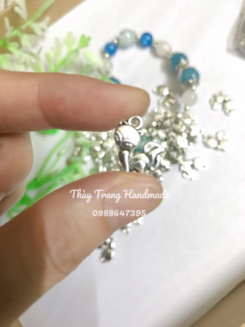 Charm tiểu hồ ly mắn trang trí vòng tay, đồ trang sức handmade