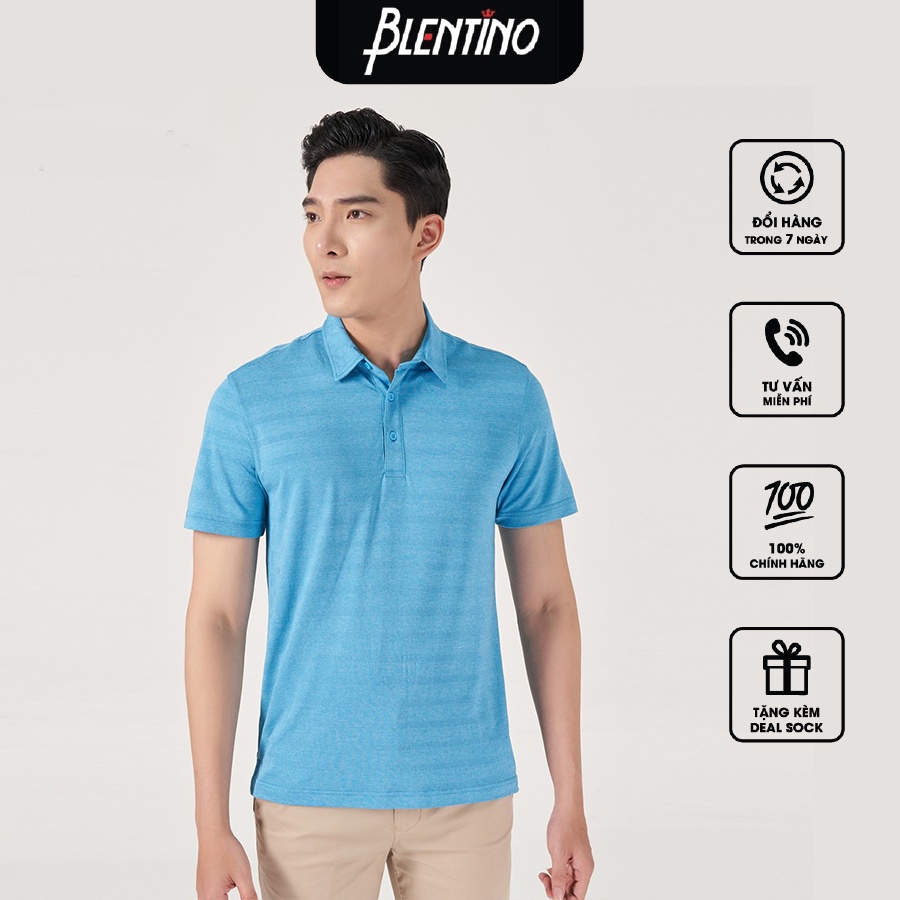 Blentino Áo thun ngắn tay có cổ namPL0721