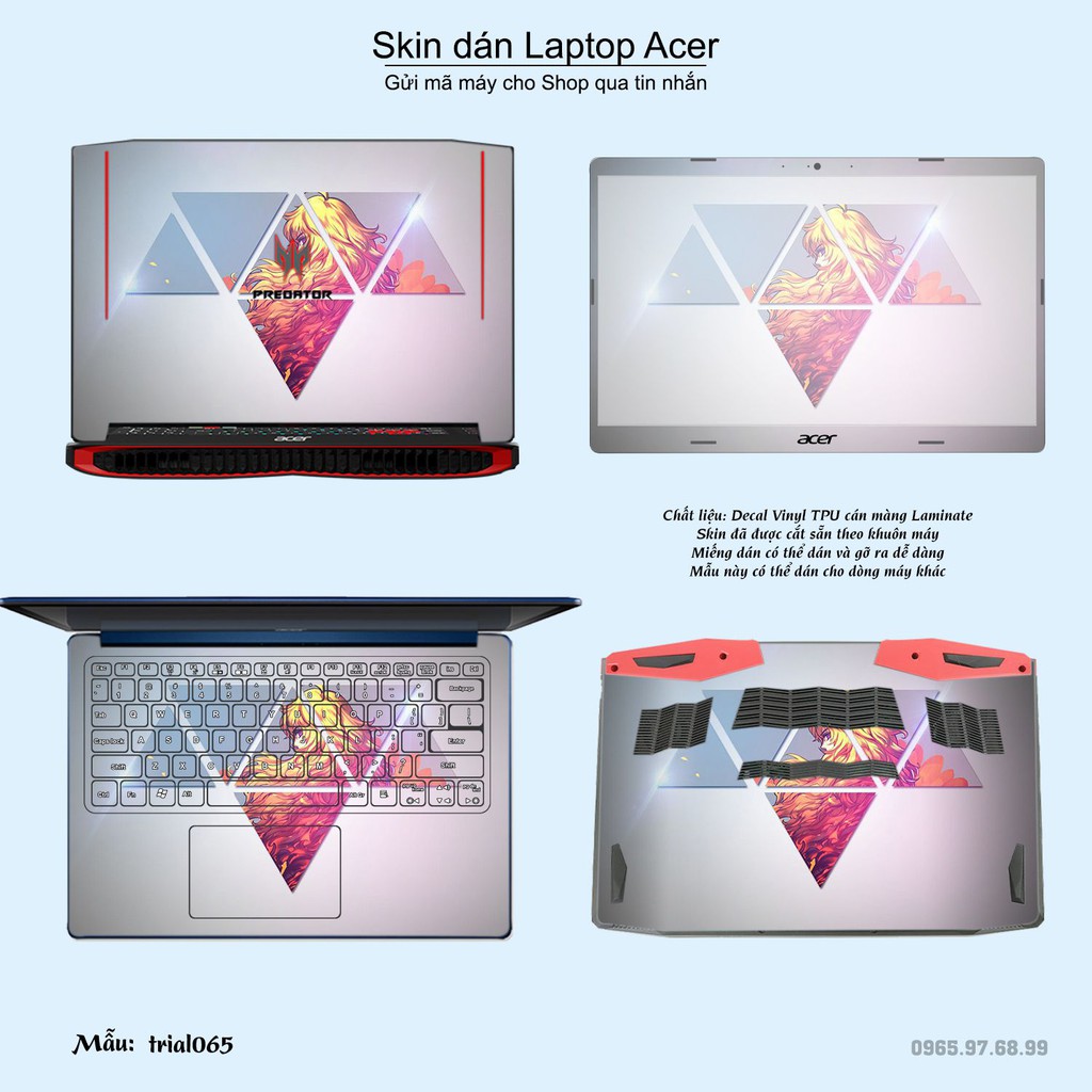 Skin dán Laptop Acer in hình Đa giác _nhiều mẫu 11 (inbox mã máy cho Shop)