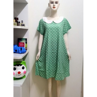 Đầm Bầu Công Sở Bigsize Cổ Sen Trẻ Trung