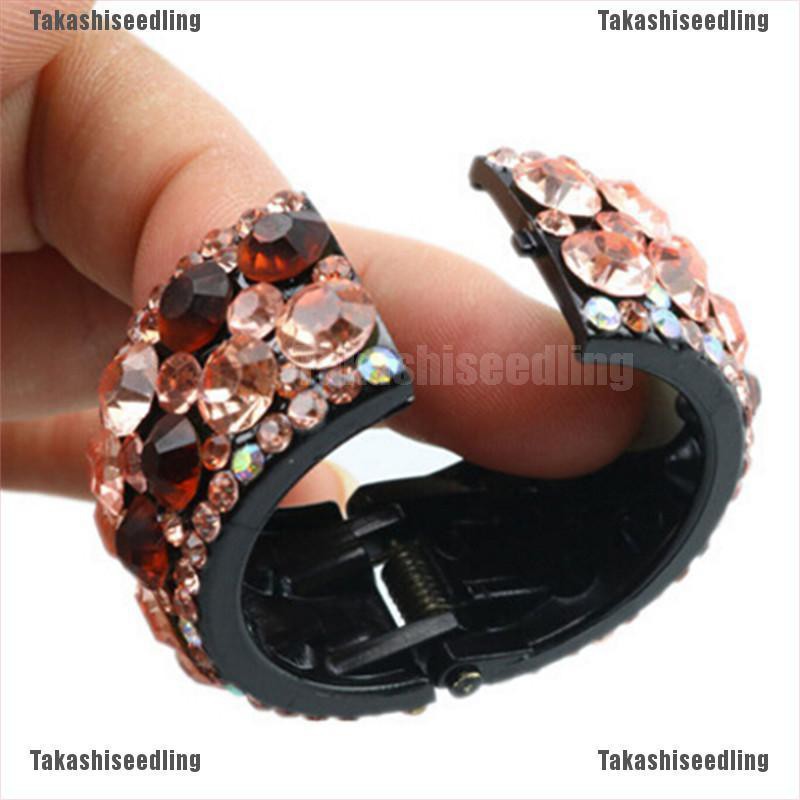 Kẹp tóc đính đá kim cương nhân tạo lấp lánh xinh xắn cho nữ