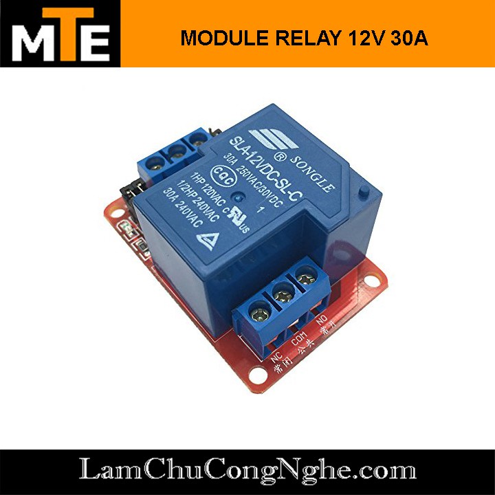 Module 1 relay 12V với opto cách ly HIGH/LOW đóng cắt Thiết bị điện 30A