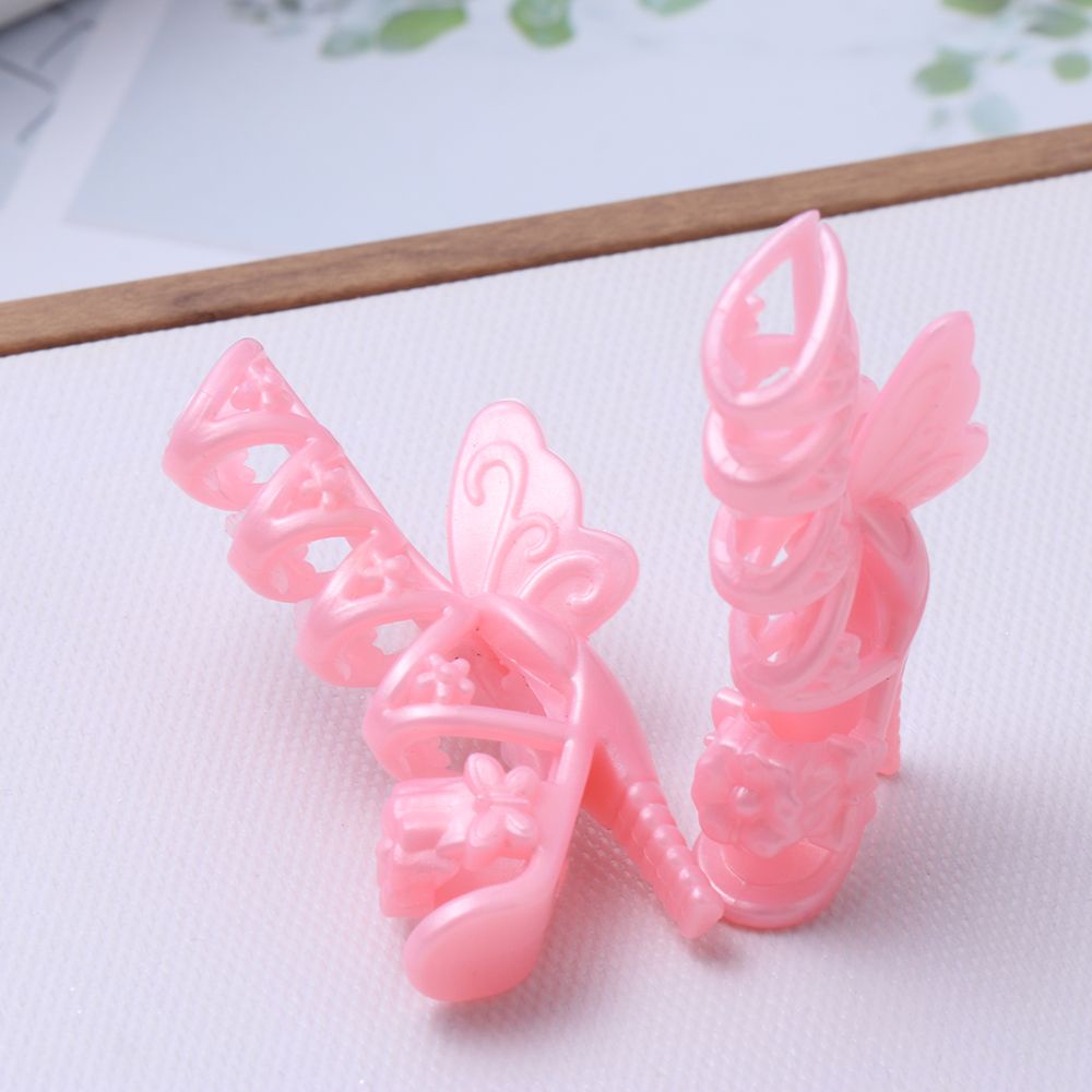 Set 20 đôi giày cao gót 30cm dễ thương cho búp bê 1/6