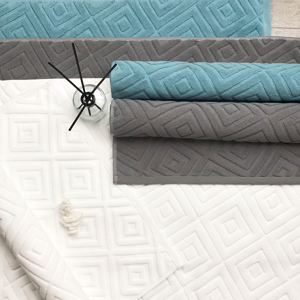 Khăn Lau Sàn Khách Sạn Ngôi Sao / Câu Lạc Bộ SPA / Khăn Trải Sàn Bằng Sợi Bông Jacquard Dày / Thấm Hút Tốt / Khăn Lau Chân