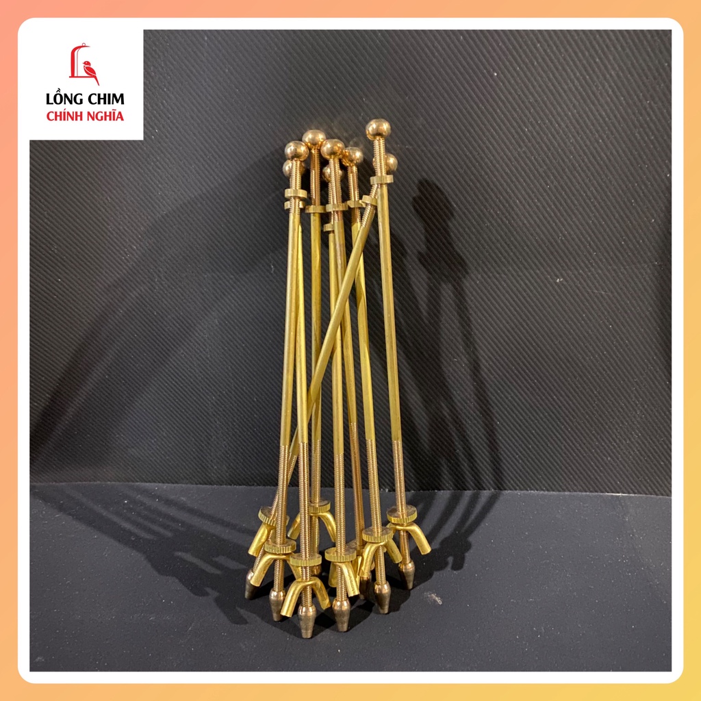 Ty đồng cao cấp, chiều dài 17cm - phụ kiện lồng chim đẹp