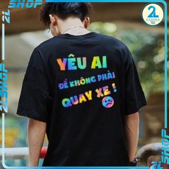 Áo Thun , phông Nam Nữ  Unisex form rộng tay lõ Phản Quang 7 Màu In Chữ Xu Hướng Hiện Nay Hot Trend 2021