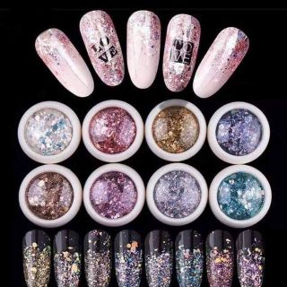 Nhủ Kim Tuyến Trang Trí Móng - set 8 hộp