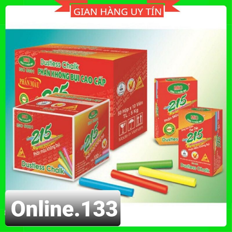 Combo 5 hộp Phấn trắng không bụi Mic 215