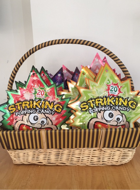 Combo 3 túi kẹo nổ striking date T12/2020 Hong Kong