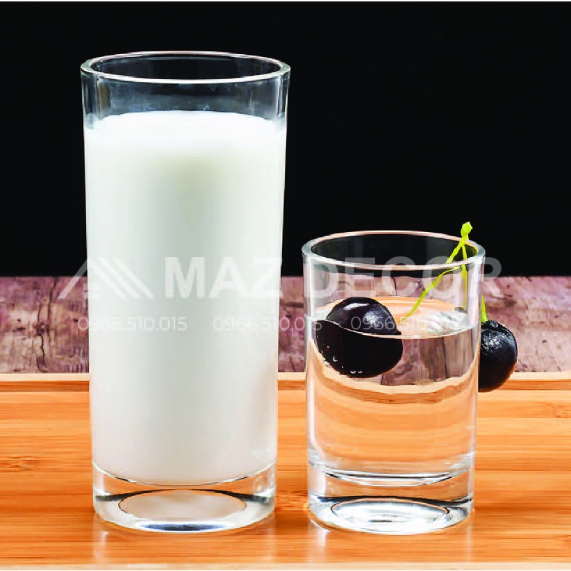 Bộ 6 cốc ly thủy tinh ống cao thái lan UG312 pha sinh tố nước ép bạc sỉu đẹp giá rẻ 340ml