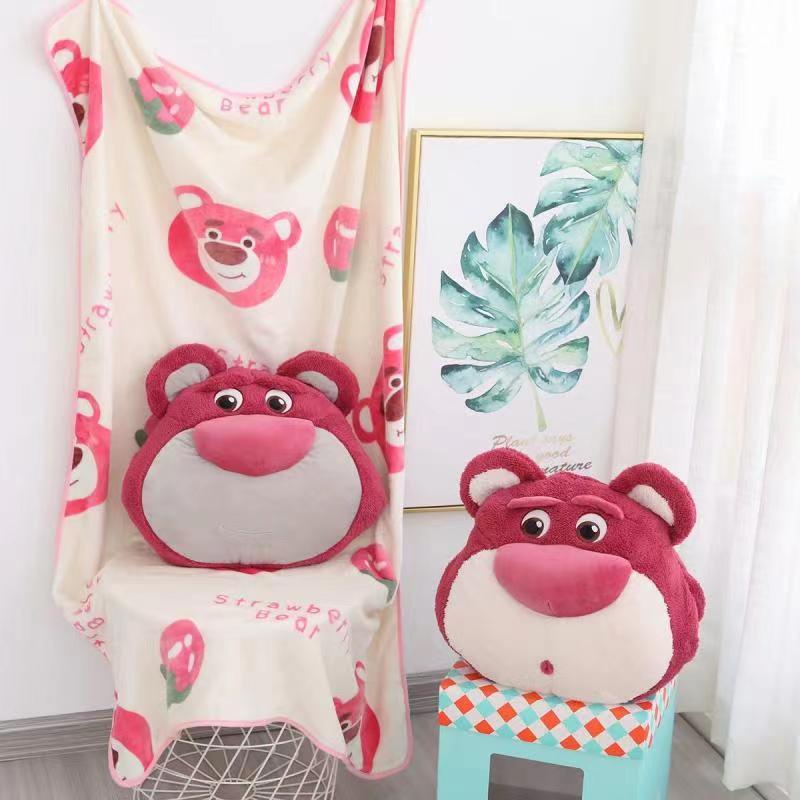 Gấu bông/Gối Lotso Hugging Bear Disney thơm strawberry xinh xắn 🍓 Gấu Bông Gối Lotso