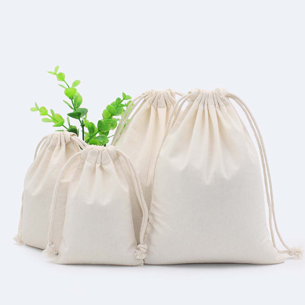 SJJL Túi đựng tất / đồ lót dây rút bằng vải cotton chống bụi tiện dụng cho gia đình / du lịch/ cá nhân