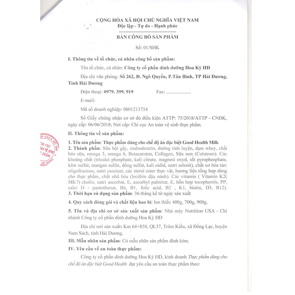 Sữa bột Good Health Milk bổ sung dinh dưỡng 400g - 900g | BigBuy360 - bigbuy360.vn