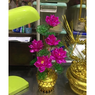 Hoa sen pha lê 5 bông