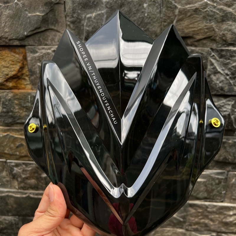 Mão Chắn Gió Ex155 Exciter 155 Đen Bóng Khói