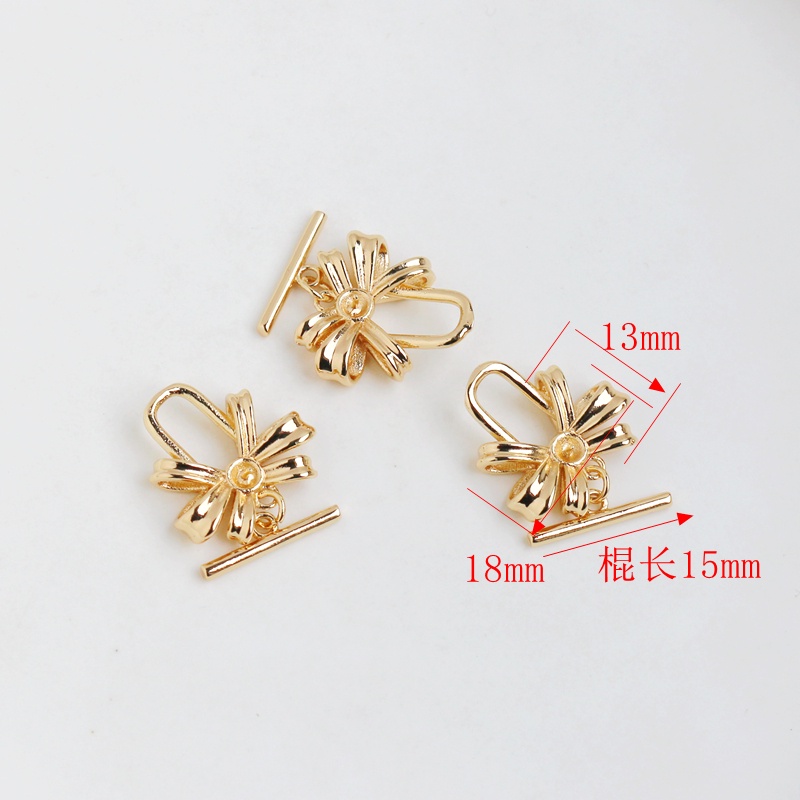 Khóa Cài Thắt Dây Chuyền Thủ Công Bằng Đồng 14k Màu Vàng diy