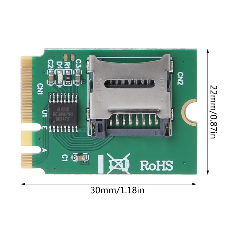 Đầu Đọc Thẻ Nhớ btsg M2 NGFF Cho Key A.E WIFI Slot Sang SDHC SDXC TF