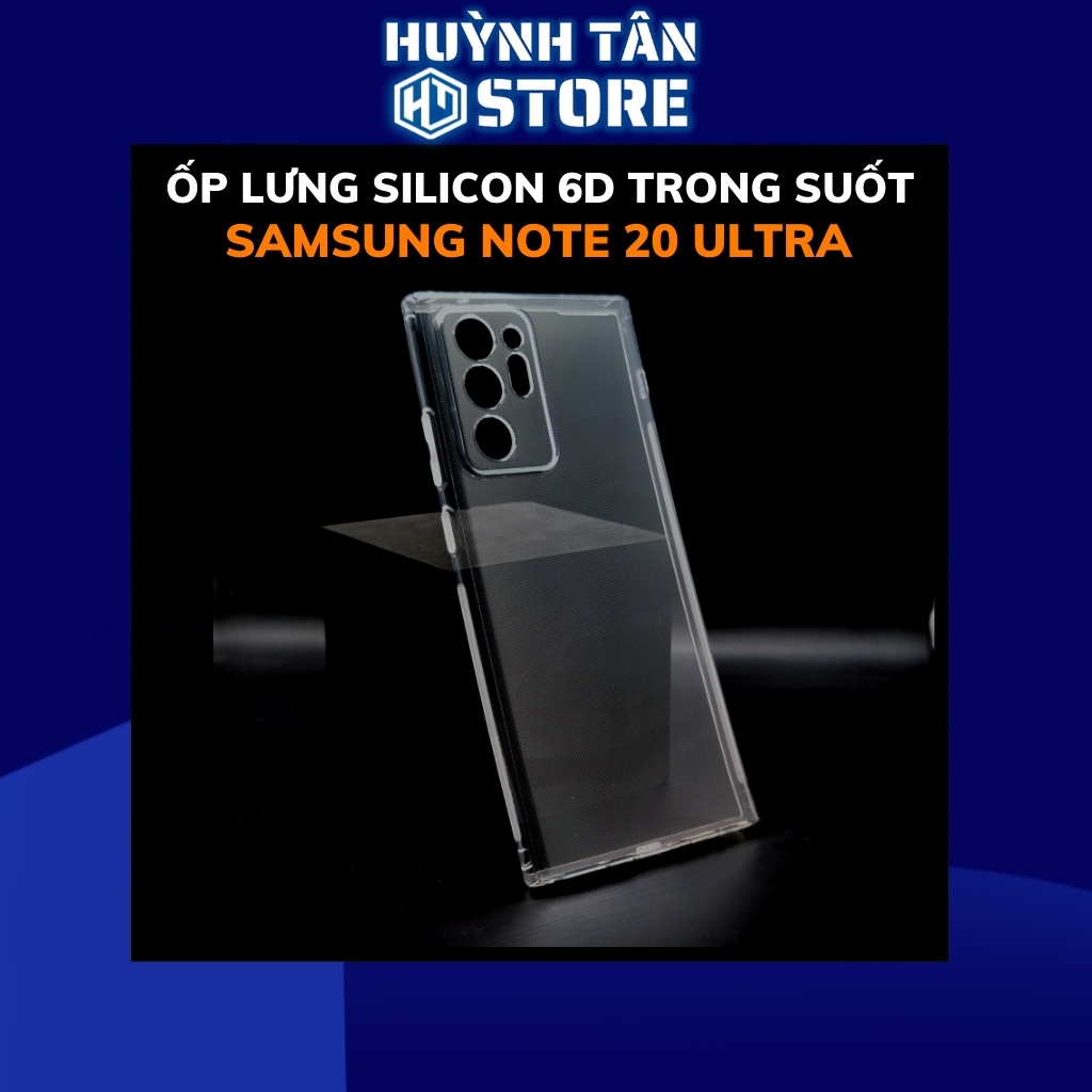 Ốp lưng note 20 ultra silicon 6d dẻo trong suốt có gờ chống va đập bảo vệ camera phụ kiện điện thoại  huỳnh tân store