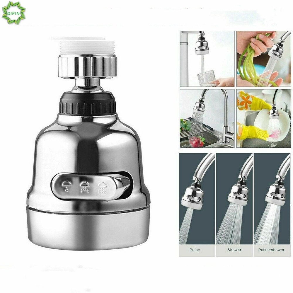 Đầu Vòi Tiết Kiệm Nước Xoay 360 Độ Qipin